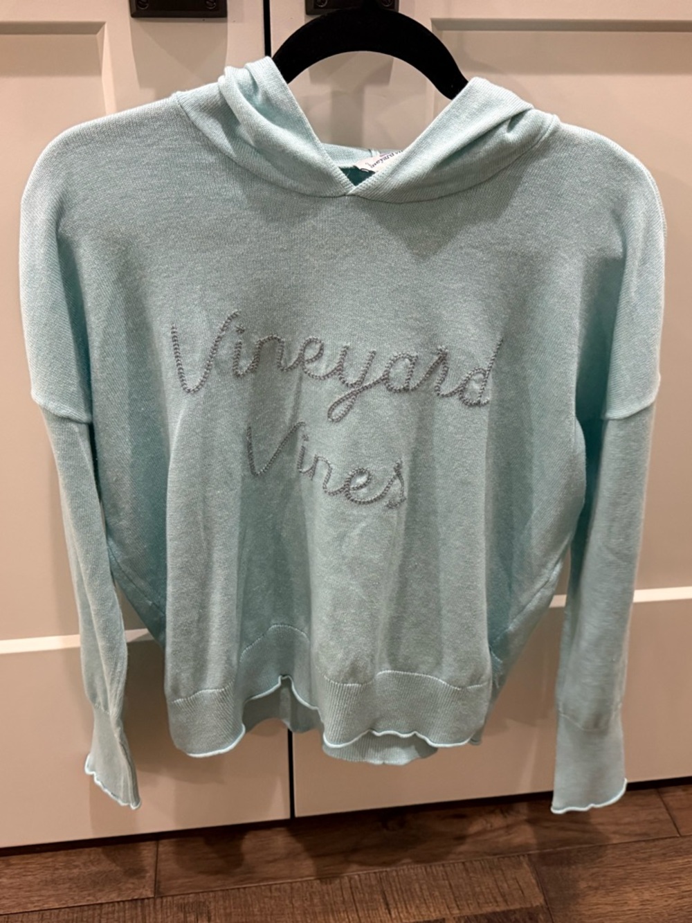 Vineyard Vines Women’s Aqua Knit Hoodie, M